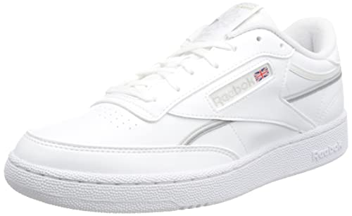 Reebok Herren Club C 85 VEGAN Sneaker, FTWR White/Pure Grey 2/Pure Grey 4, 47 EU