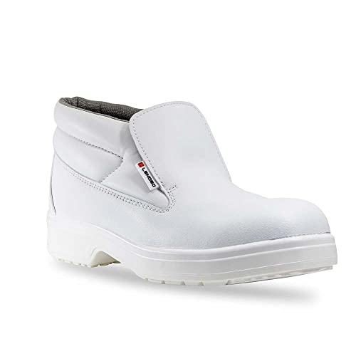 Lendeo Prema S2 hoch weiß Sicherheitsschuhe Arbeitsschuhe Kochschuhe Pflege, Größe:43 EU