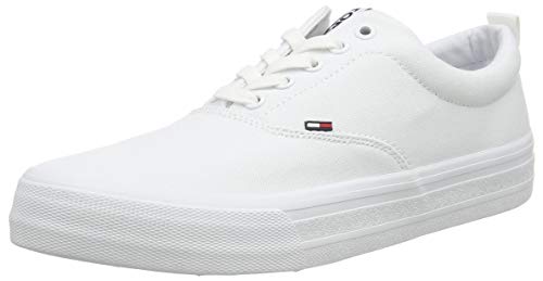 Tommy Hilfiger Herren Sneakers Classic Sneaker, Weiß (White), 42
