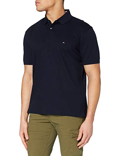 Tommy Hilfiger Herren Poloshirt Core 1985 Regular-Fit Polo, Blau (Desert Sky), 3XL
