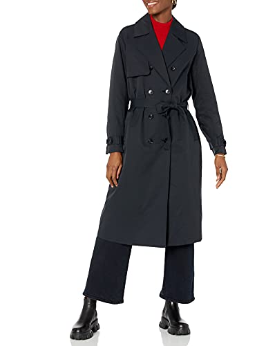 The Drop Noa Trenchcoat für Damen, schwarz, Größe XL