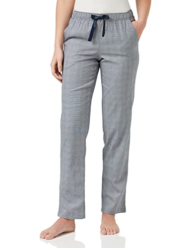 Schiesser Damen Mix & Relax Webhose Lang' Schlafanzughose, Blau (Nachtblau 804), 42