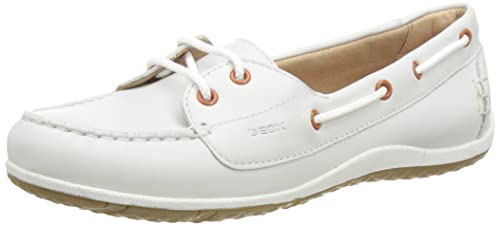 Geox Damen D Vega Moc A Mokassins,Weiß,39 EU
