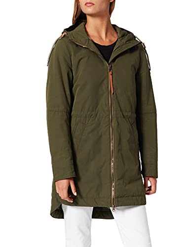 camel active Damen 310960/6F15 Mantel, Olive, 44