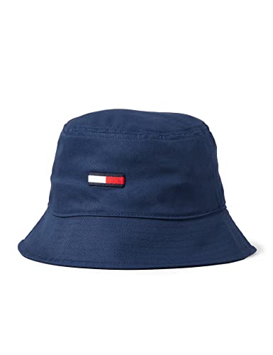 Tommy Jeans Herren Fischerhut Tjm Flag Bucket Hat, Blau (Twilight Navy), Onesize