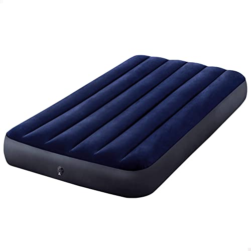 Intex 64757 Classic Downy Blue Dura-Beam Serie Twin Luftbett, Blau, 191 x 99 x 25 cm (L x B x H)