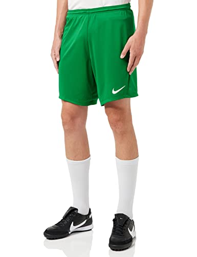 Nike Herren Dri-FIT Park III Shorts, Pine Green/White, L