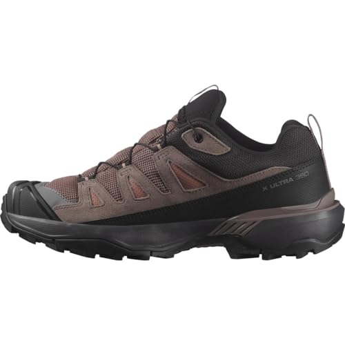 Salomon X Ultra 360 Leather Gore-Tex Wasserdichte Damen Wanderschuhe, Outdoor-bereit, Grip, Schutz bei jedem Wetter, Cognac, 39 1/3