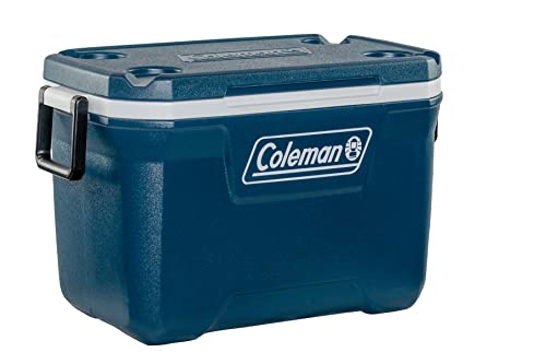 Coleman Xtreme Cooler, large cool box with 90 L capacity, high-quality PU full foam insulation, cools up to 5 days, portable cool box; perfect for camping, festivals and fishing, Blue