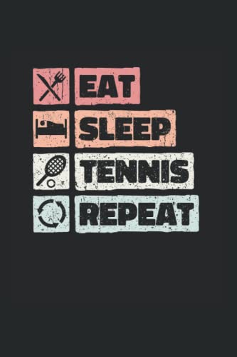 Eat Sleep Tennis Repeat: Calendar 2023 weekly planner with monthly overview and yearly overview. Cool gift idea for Christmas, birthday or any other ... Weekly planner with dotted pages for notes