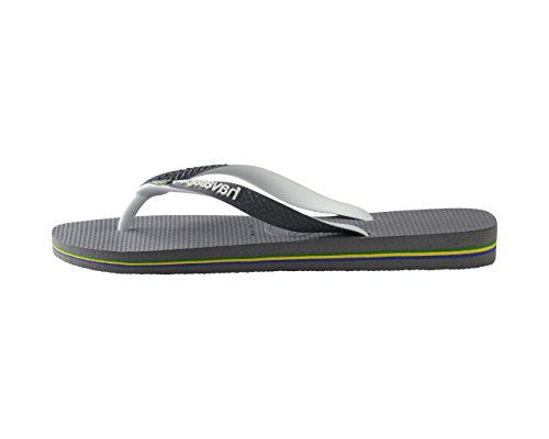 Havaianas Brasil Mix Flip Flops Unisex, Grau/Weiß, 43/44 EU