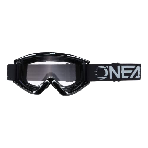 O'NEAL | Fahrrad- & Motocross-Brille | MX MTB DH FR Downhill Freeride | Schlag- und kratzfeste Beschichtung, 100% UV-Schutz | B-Zero Goggle | Erwachsene Unisex | Schwarz | One Size
