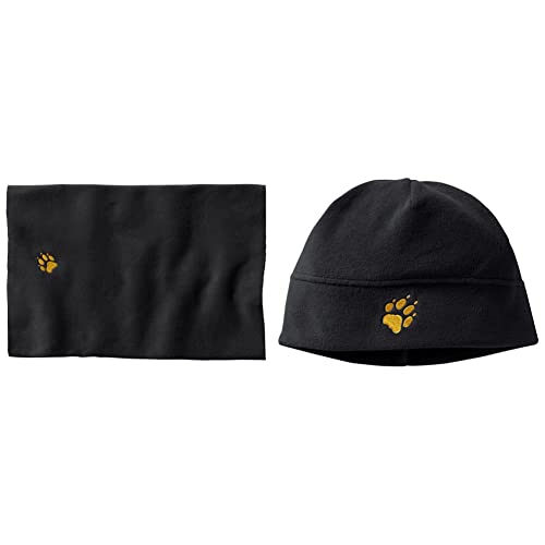 Jack Wolfskin Unisex Kinder Real Stuff Loop K Schal, Schwarz, Einheitsgröße EU