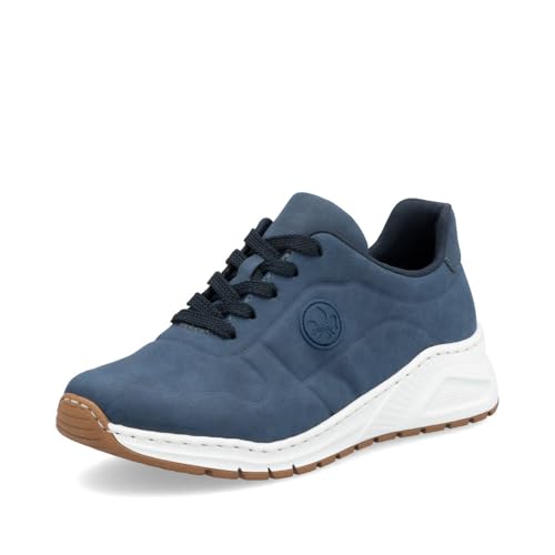 Rieker Damen Low-Top Sneaker M4903, Frauen Halbschuhe, lose Einlage,Turnschuhe,Laufschuhe,straßenschuhe,Strassenschuhe,blau (14),39 EU / 6 UK