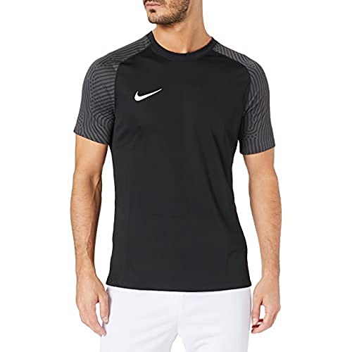 Nike Mens Strike Ii Jersey S/S T-Shirt, Black/Black/White, XL