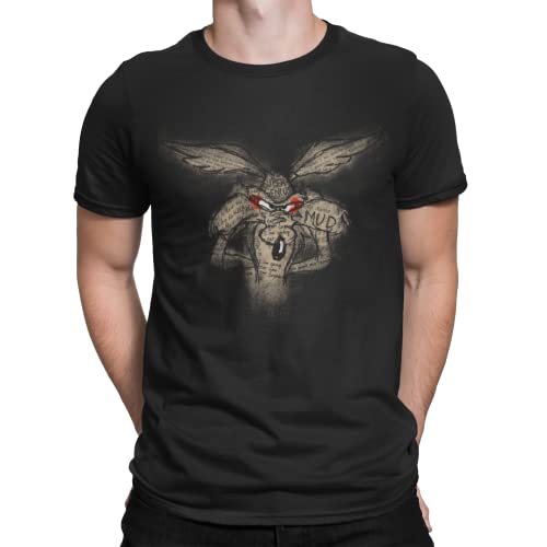 Looney Tunes Coyote Herren T-Shirt Khaki-WHT, Größe: S…
