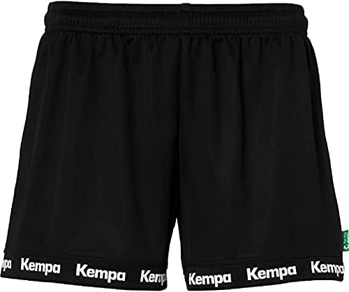Kempa Herren Wave 26 Shorts Women Damen Mädchen Kurze Hose Handball Fitness Gym, Schwarz, M EU