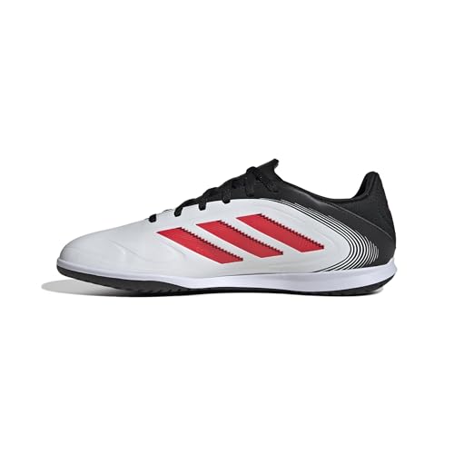 adidas Unisex COPA Pure III Club Indoor Football Boots Fußballschuhe, Cloud White/Lucid Red/Core Black