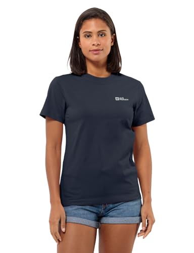 Jack Wolfskin Damen Essential W T-Shirt, Night Blue, M EU