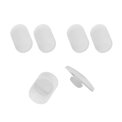 HiCycle2 Nasenpads Ersatz für Mykita Weiß Silikon Nasenpads 3 Paar/6 Paar Snap-on Press In, Goldfarben, 3 pairs