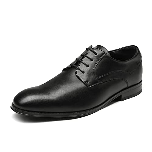 Bruno Marc Herren Anzugschuhe Schnürhalbschuhe Klassischer Business Derby Oxford Hochzeit Schuhe Schnürschuh Lederschuhe SCHWARZ Größe 44 (EUR) SBOX229M-E