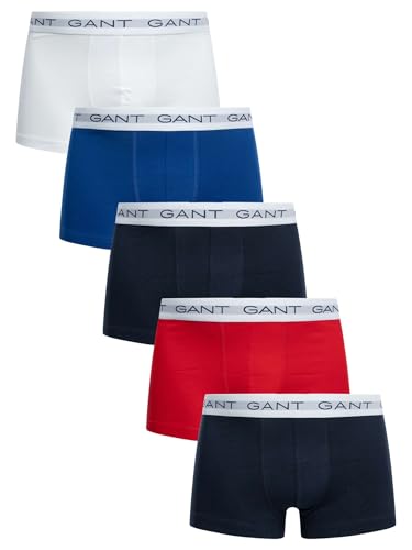 GANT Herren Trunk 5-Pack Unterwäsche, Multicolor, Standard (5er Pack)