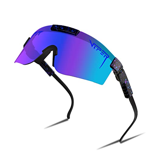 KEWUZY Sport Sonnenbrille, Outdoor Sports Sonnenbrille, Fahrrad Sonnenbrille Herren UV Schutz Radsportbrillen für Damen Sportbrille, Fahrradbrille für Outdooraktivitäten