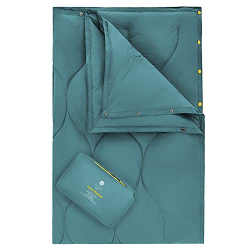 EEZEE Outdoor Decke Reisedecke Wasserabweisend Kompakt Campingdecke für Camping Picknick Reisen 150 x 100cm (Blau-Dick)