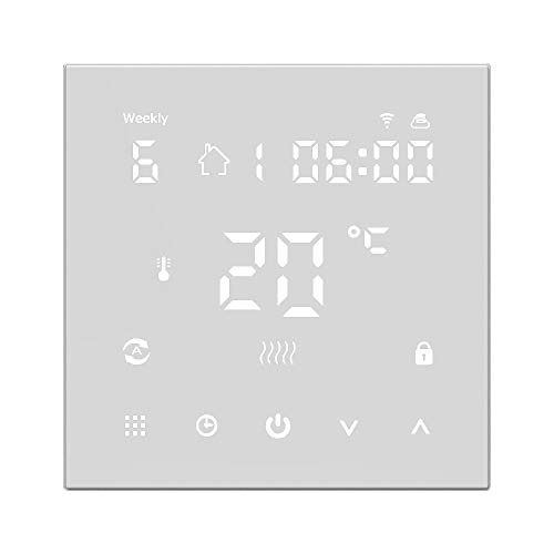 Decdeal HY607 Intelligente Temperaturregler Raumthermostat Elektrische Fußbodenheizung LCD Digitalanzeige WiFi Sprachsteuerung Thermostat AC90-240V