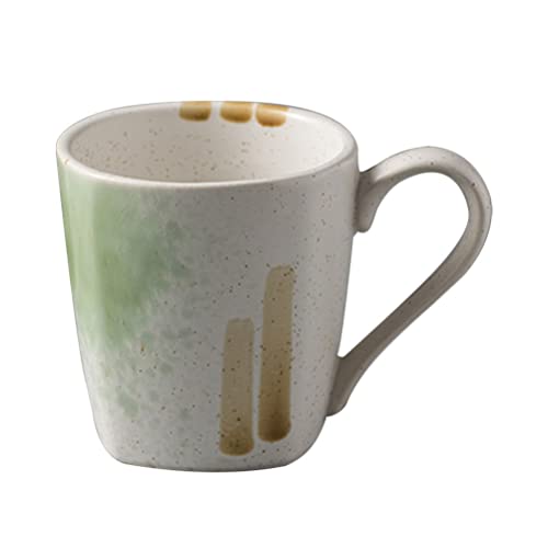wrtgerht Vintage Keramik-Kaffeetasse: Rustikale Trinktasse mit Henkel, dekorative Trinktasse, Cappuccino-Tasse, Bauernhaus-Teetasse for Zuhause, KitcheBar Küchengeräte