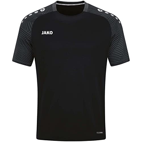JAKO Herren t-shirt T Shirt Performance, Schwarz/Anthra Light, 4XL EU