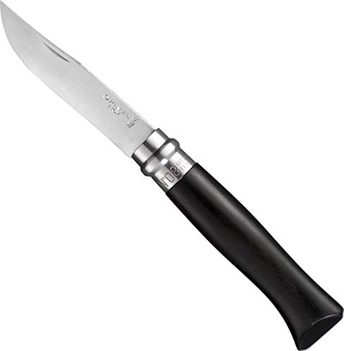Opinel Messer Me. Nr.8 Ebenholz Länge geöffnet: 19.5 cm, schwarz, M