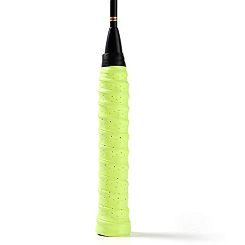 Egurs Griffbänder für Tennisschläger 2 Stück Griffband Overgrip für badmintonschläger Schlägergriffband,Antirutsch Grün