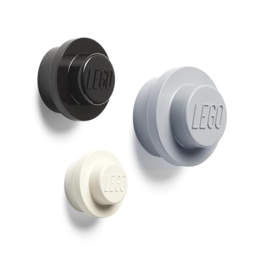 Room Copenhagen LEGO Wandaufhänger Set (Weiß, Schwarz, Grau), Mix, One Size
