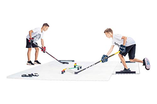 Hockey Revolution Tiles 18 - Trocken Trainingsbodenbelag - Hockeyfliesen - strapazierfähiger, glatter, ineinandergreifender Bodenbelag aus Trockenland, leicht und verstellbar, für drinnen und draußen