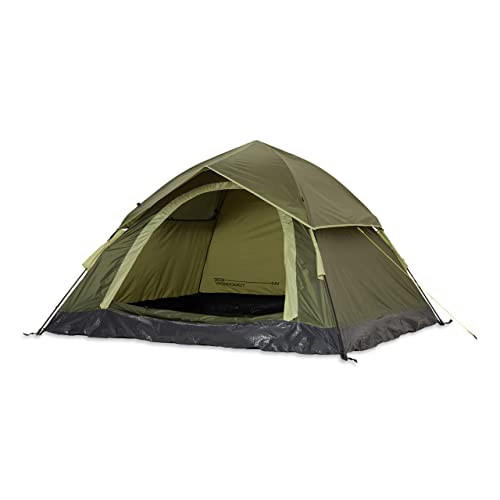Lumaland Camping Zelt | Leichtes Pop Up Wurfzelt | 2-3 Personen Kuppelzelt | Trekking & Festival Igluzelt | Sekundenzelt Wasserdicht 210x190x110cm | Ideal auch als Strand Wind- & Sonnenschutz [Grün]
