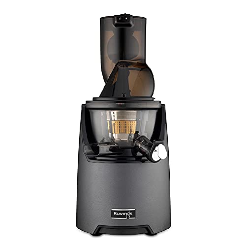 Kuvings EVO820 Signature, Slow Juicer Entsafter fur Gemüse und Obst, Kaltpresser, leiser Motor (Matt Gun Metal), Inklusive Smoothie/Sorbetfiltert