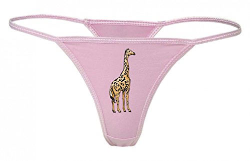 Druckerlebnis24 String Tanga Giraffe große Tiere stehend Wildnis Madagaskar Dschungel Freiheit XS- XXL Damen String Sexy Unterhose