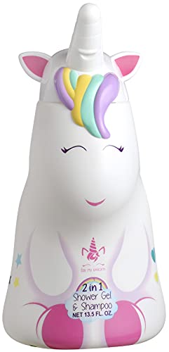 Eau My Unicorn 2in1 Duschgel & Shampoo für Kinder mit milder Pflegeformel, 3D Figur Einhorn (400 ml)