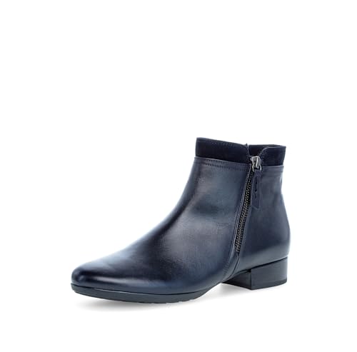 Gabor Damen Ankle Boots, Frauen Stiefeletten,Komfortable Mehrweite (H),uebergangsschuhe,uebergangsstiefel,Midnight (Flausch),40 EU / 6.5 UK