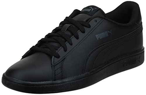 PUMA Unisex Smash v2 L Sneaker, Black Black, 47 EU