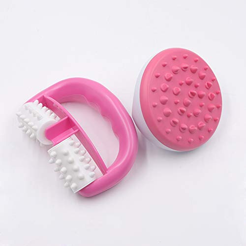 Massage, Anti Cellulite, Cellulite Massage Gerät, Anti Cellulite Roller, Massagebürste Für straffe Haut, Massage, Wellness und Beauty (Pink)