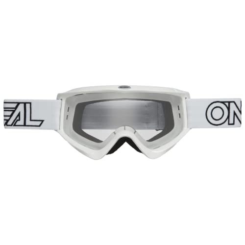 O'NEAL | Fahrrad- & Motocross-Brille | MX MTB DH FR Downhill Freeride | Erfüllt die Norm EN1939 für Motorradbrillen, UV-Schutz | VAULT Goggle Solid | Weiß | One Size