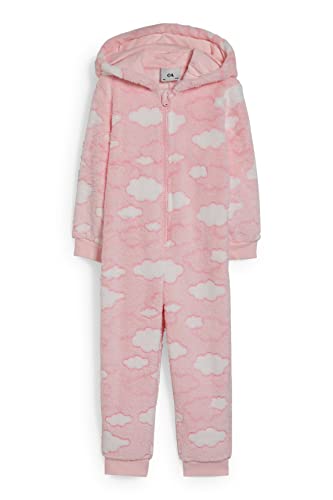C&A Kinder Mädchen Onesie Bedruckt Fleece rosa 122