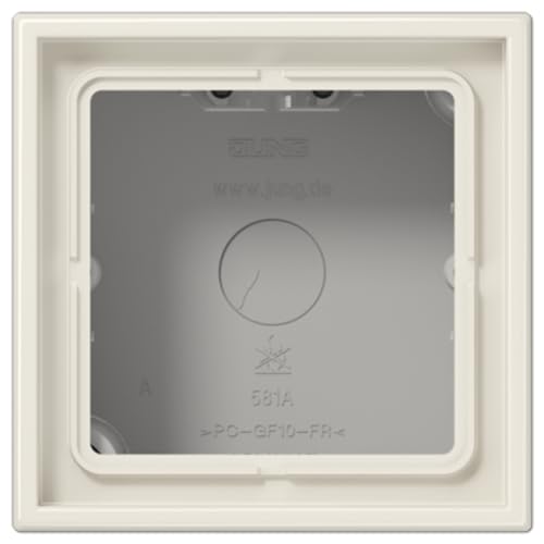 Jung LS581AW Aufputz-Kappe mit Rahmen 1-Fach