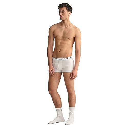 Gant Herren 3-Pack Trunk 3ER Pack, Weiß, xx_l