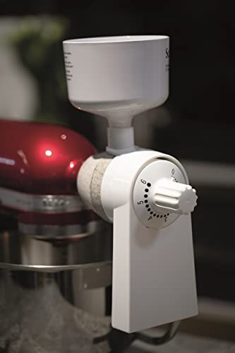Jupiter Originalaufsätze kompatibel und mit Direktanschluss für KitchenAid (Getreidemühle- Vorsatz mit Steinmahlwerk)