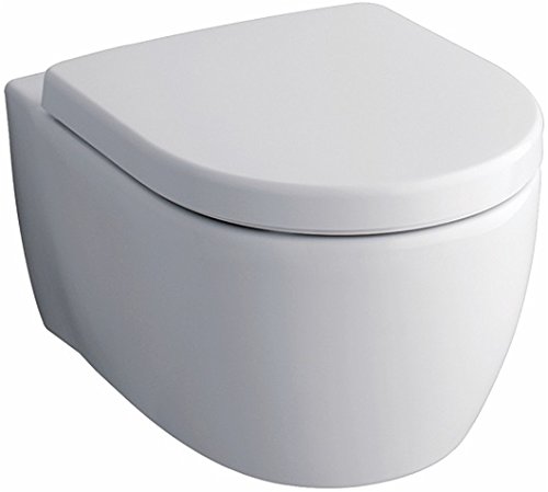 Geberit Tiefspül-WC iCon (6 Liter, wandhängend, aus Sanitärkeramik, Befestigung von oben) 204000000