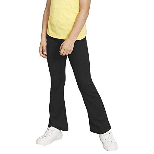 NAME IT Mädchen Nkffrikkali bootcut broek Noos Hose, Schwarz, 140 EU