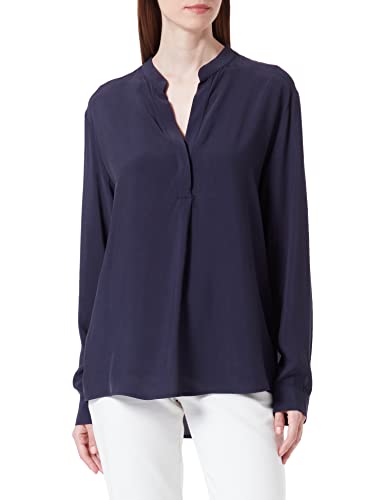 Seidensticker Damen 133512 Bluse, Dunkelblau, 42